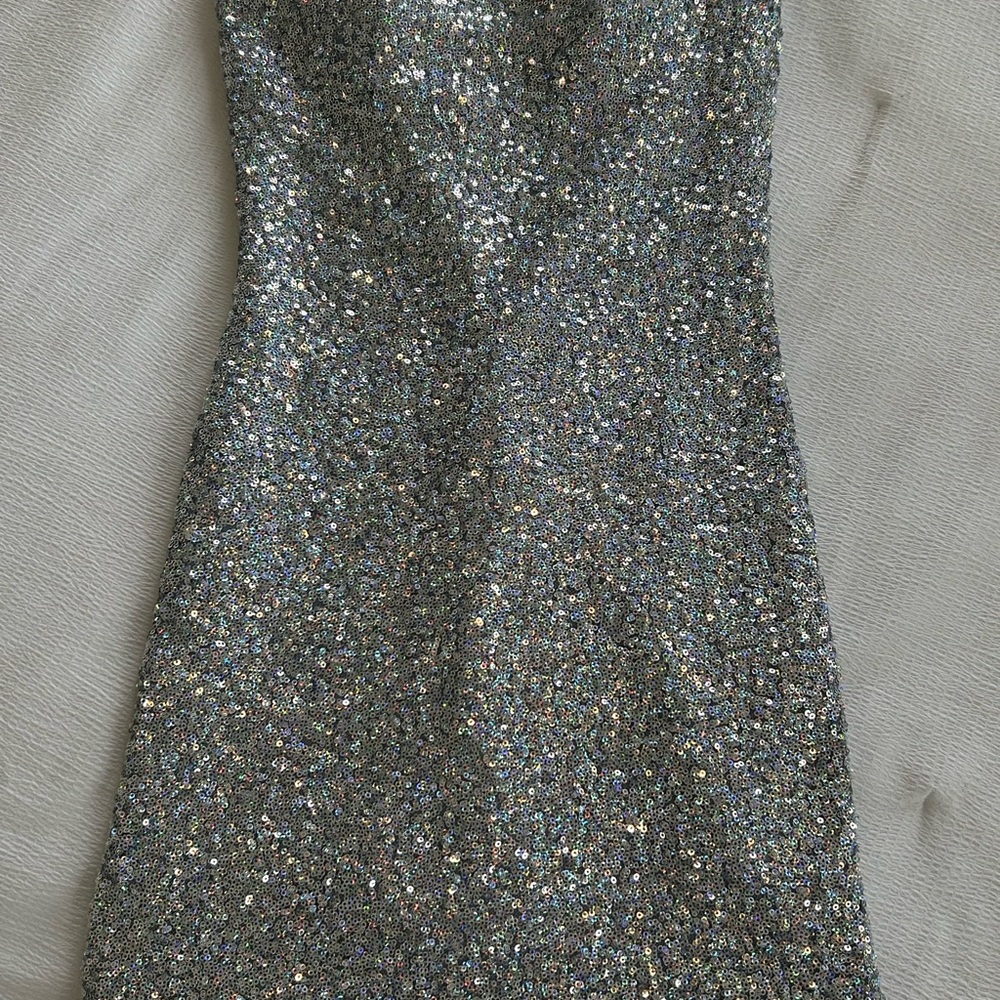 Silver Glitter Women's Dress